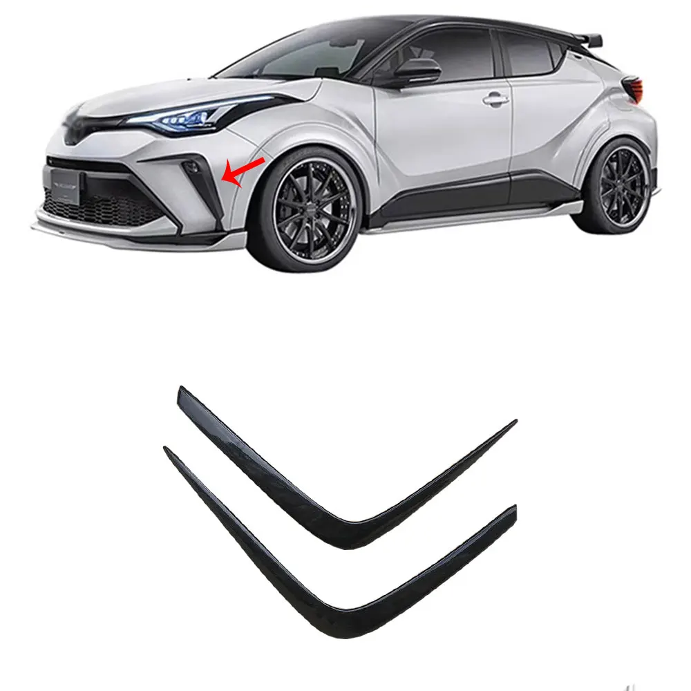 For Toyota CHR 2021 22 23 Fog Lamp Frame Protective Cover Attachment Adjustment Sticker Front Fog Lamp Divided Decorative Cover