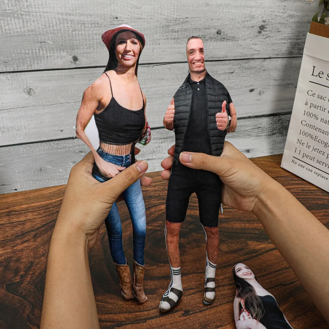 Cuscini ritratti astratti personalizzati, cuscini stampati fronte-retro fai-da-te, cuscini commemorativi per animali domestici senza bordi bianchi