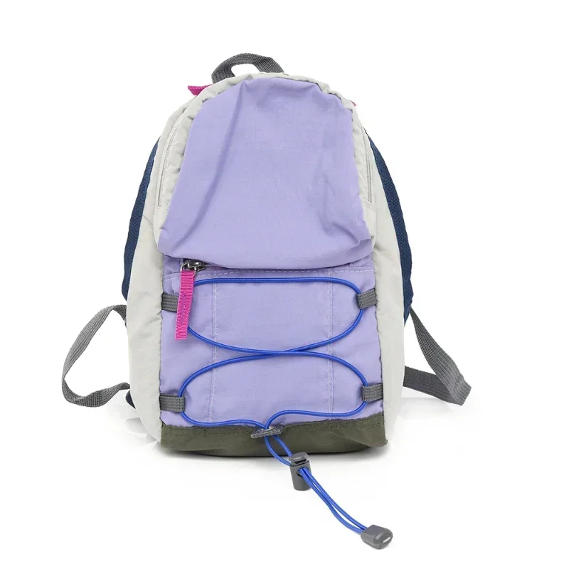 Outdoor Contrasting Color Backpack for Women 2024 New Hiking Mini Backpack for Male Middle and High School Students Cabás