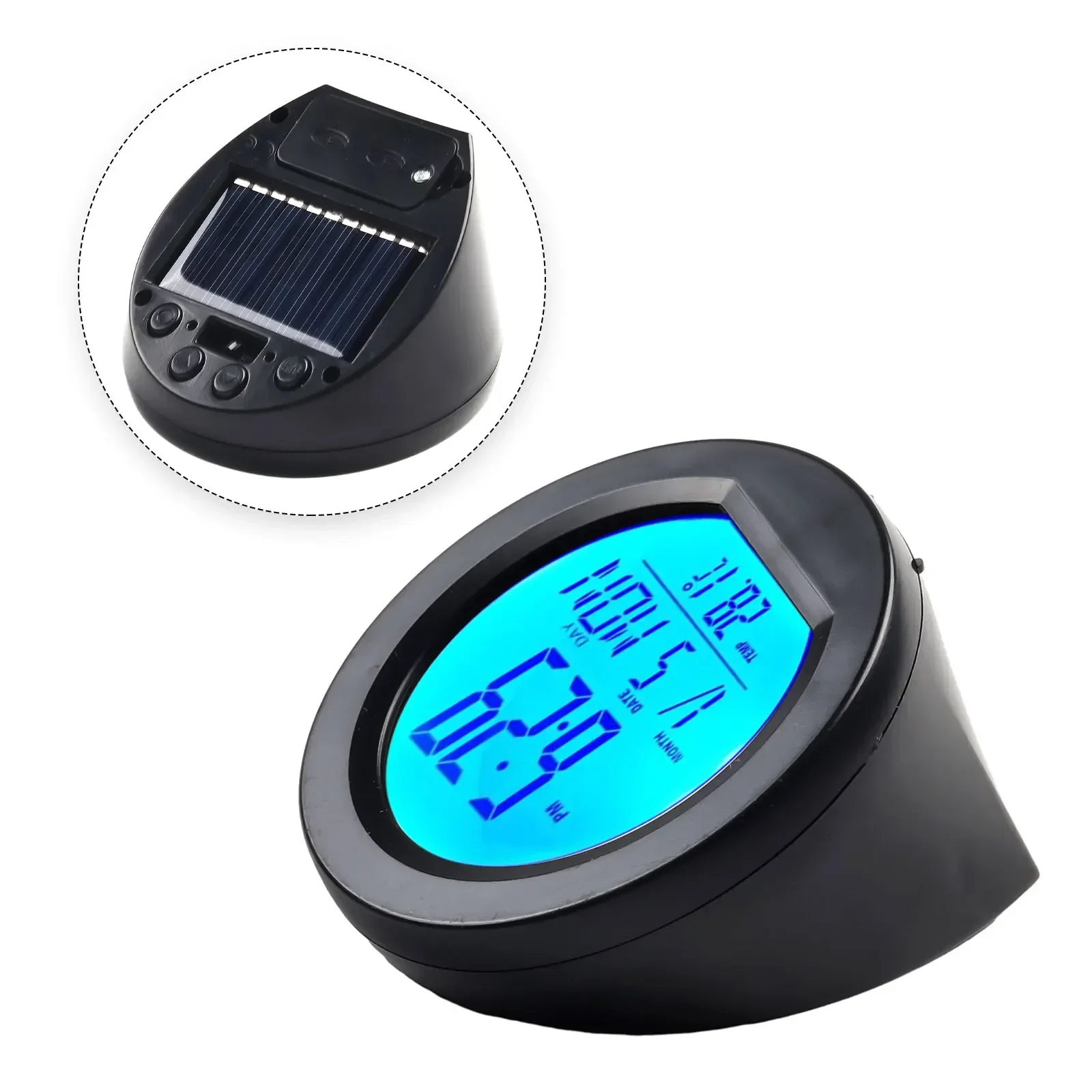 Car&Truck Parts Car Clock 12/24 Hour Format Build-in Battery Display Accurate Temperature LED Backlight Design