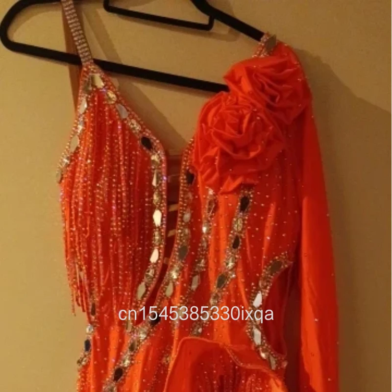 Latin Dance Dress Women's Customsized Rumba Chacha Tango Performance Professional Costumes Adults and Children Latin Dresses New