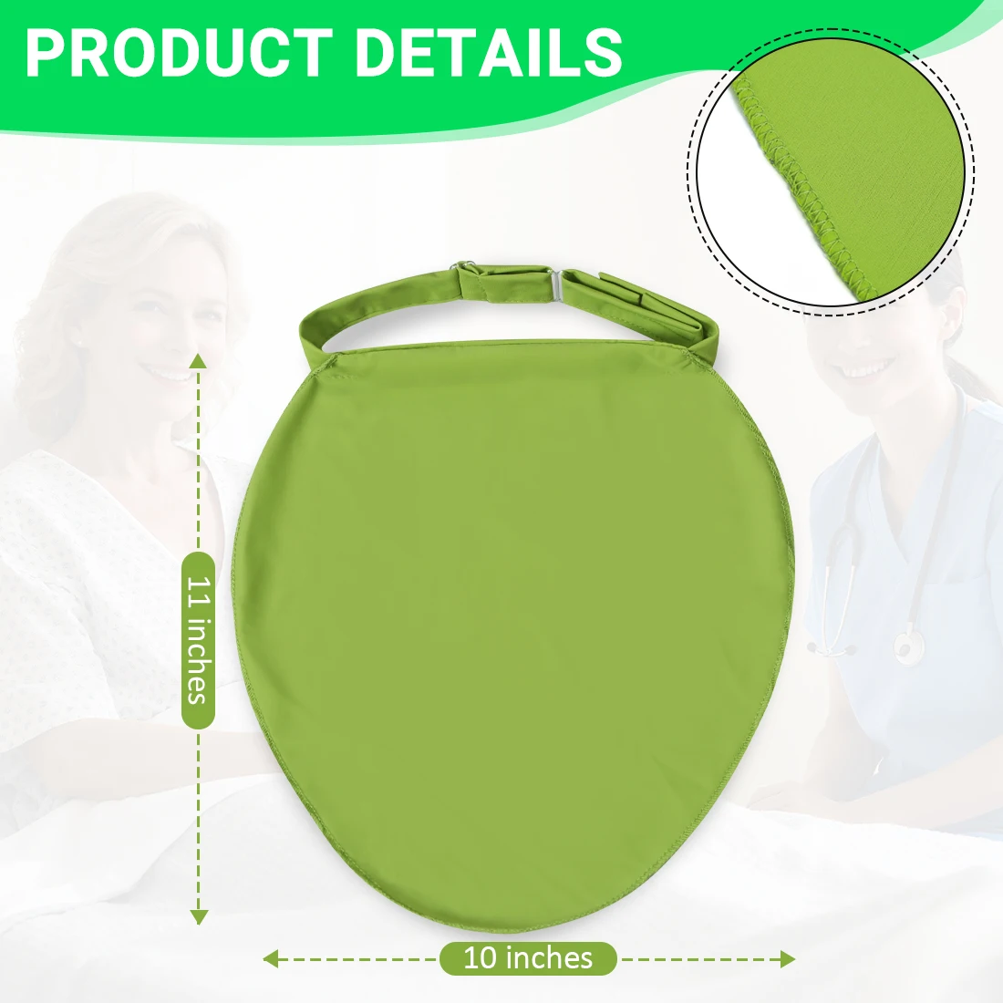 Ehucon Neck Trachea Protector Tracheostomy Cover with Adjustable Straps Soft Neck Stoma Protector for Post-Surgery Care 1or2PCS