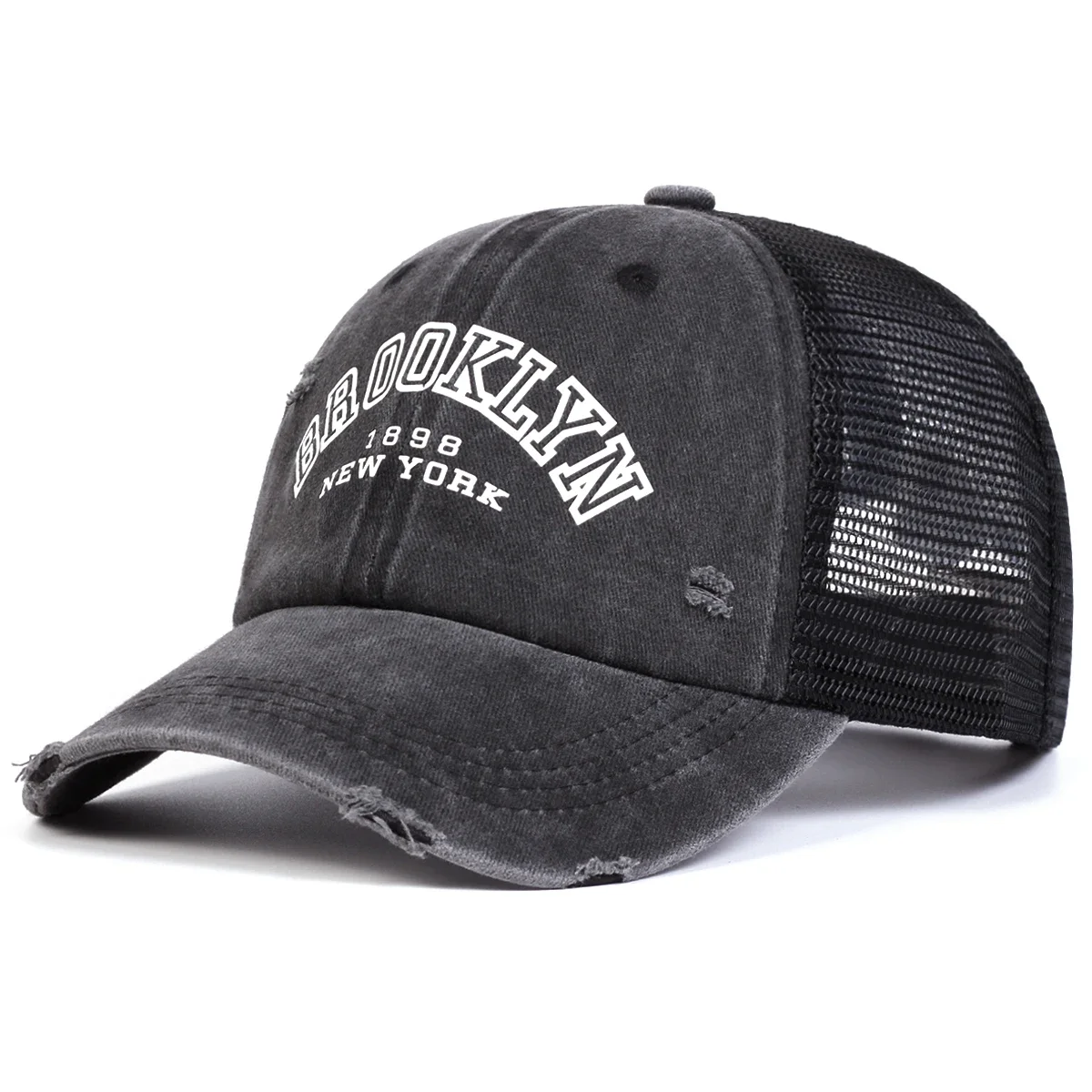 للجنسين بروكلين إلكتروني طباعة غسل قبعات البيسبول صافي قبعة الهيب هوب الربيع الصيف في الهواء الطلق قابل للتعديل قبعات عادية قبعة واقية من الشمس