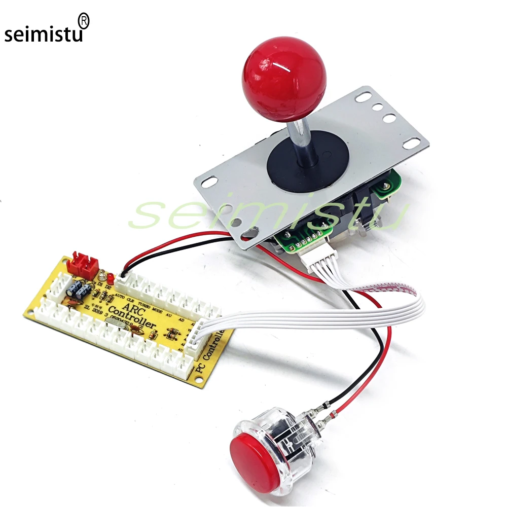 Arcade Game Machine Console DIY Kit 8 Way Joystick Copy SANWA Push Buttons For PC Raspberry Pi Zero Delay USB Board Controller