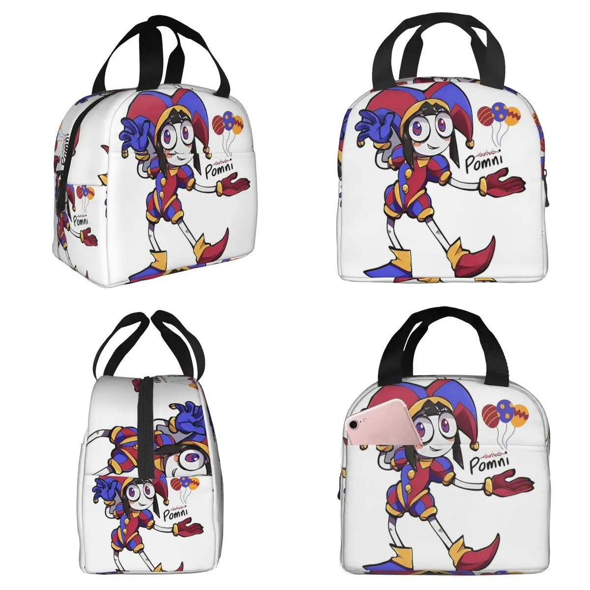 

The Amazing Digital Circus Funny Insulated Lunch Bag for Women Office Cooler Thermal Food Box Tote Lunch Boxes Container
