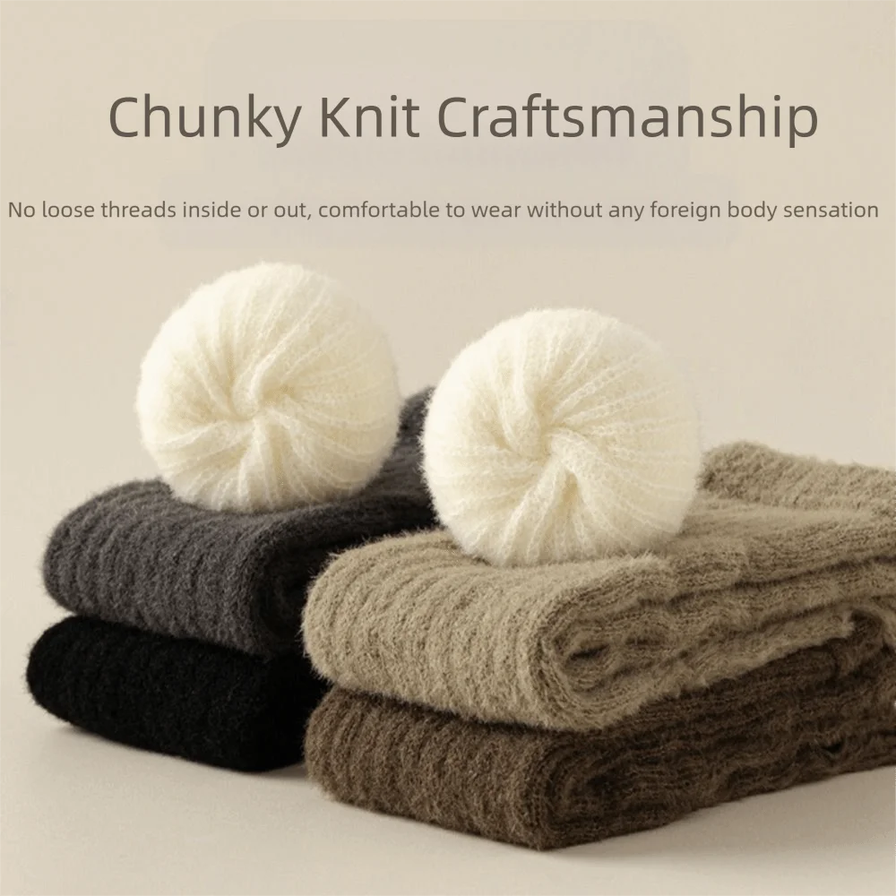 Long Wrist Arm Warmer Gloves Cold Proof Solid Color Warm Arm Sleeve Knitted Soft Stacked Fingerless Gloves Cold Weather