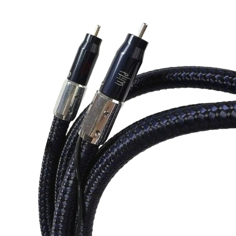 Пара Wild Blue Yonder RCA-кабель PSS Серебристый Аудиофильский соединительный кабель 2 «папа» на 2 «мама» Hi-Fi Audio