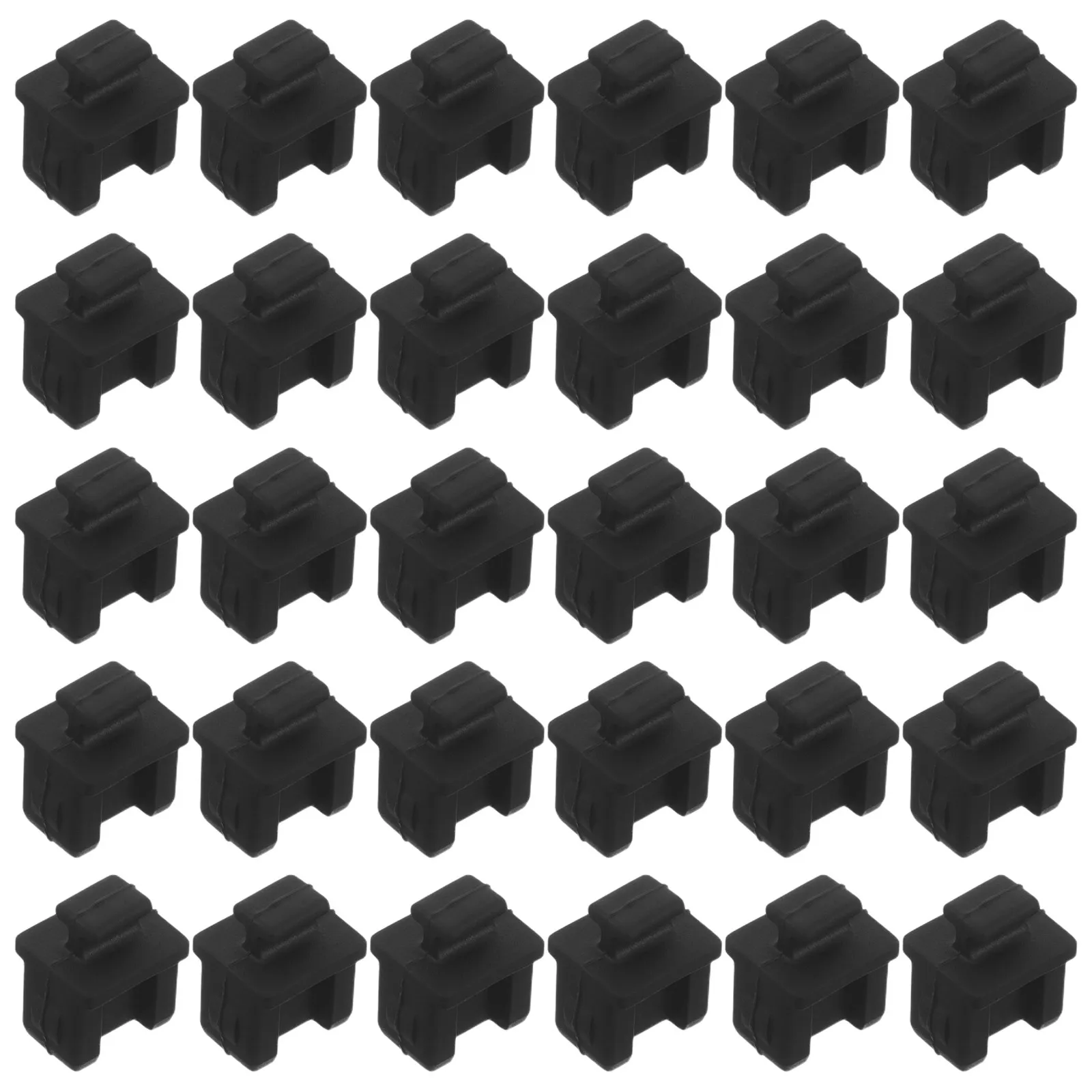 30Pcs Silicone Sfp Port Cap Silicone Protective Cover Fiber Optic Module Dust Plug Telecom Router Transceiver Port Protector