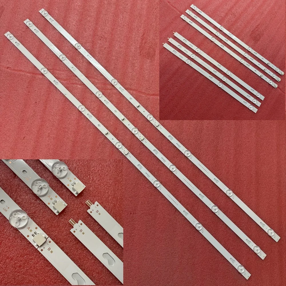 3pcs/set LED Strip For MI L43M5-5ASP Panasonic TC-43FS500X TV43D07-ZC22AG-05 LT-43T510F LVF430TVDX 3M5-5ASP Hkpro 43 Hkp43uhd10