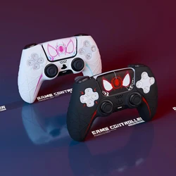 Nowa silikonowa osłona Spider Web Naklejka na gamepad Miękkie etui na kontroler Sony Dualsense 5 PS5 Osłona uchwytu na kciuk