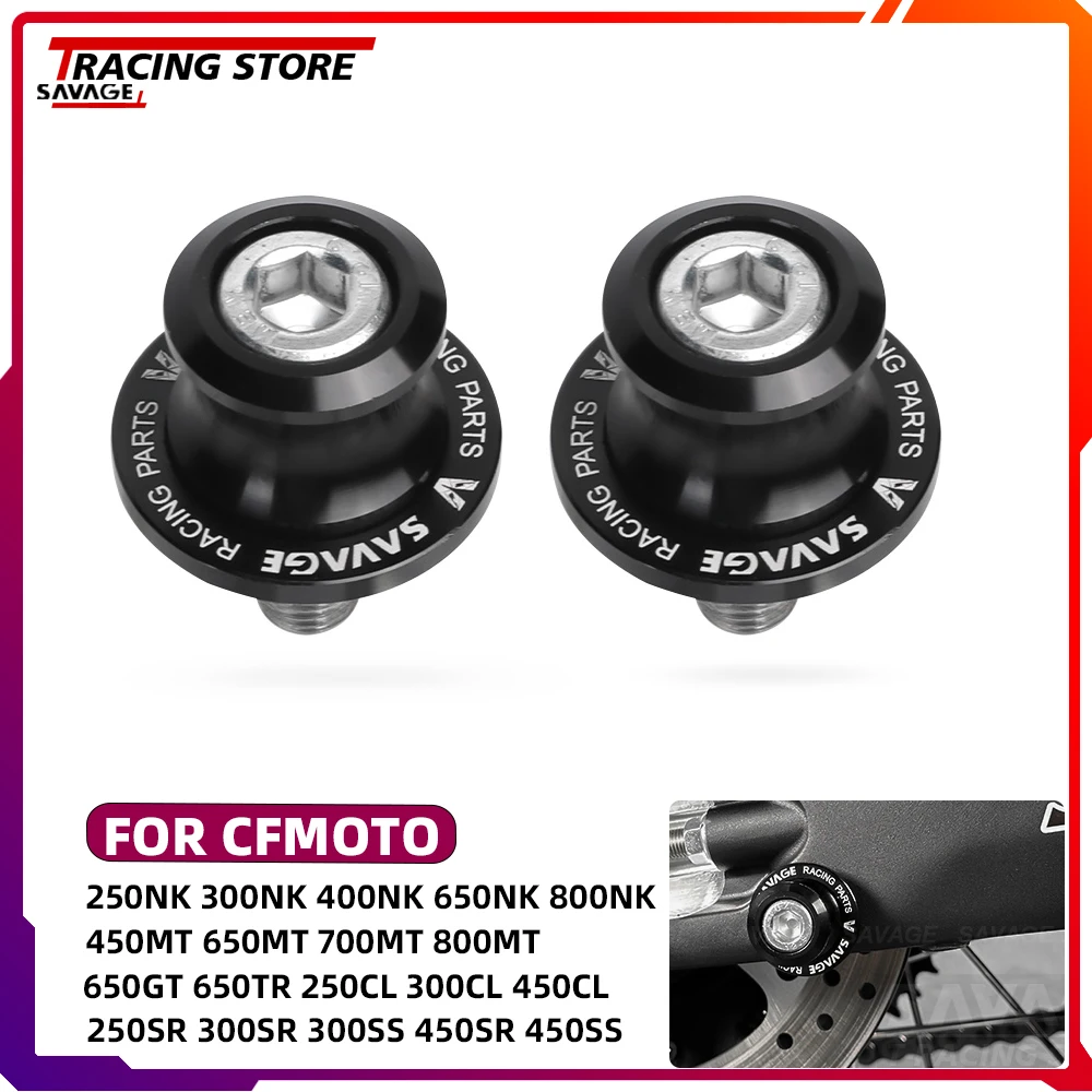 

2024 NK MT GT Motorcycle M10 Swingarm Spools Sliders For CFMOTO 250 300 400 450 650 700 800 TR-G CL-X /C SS SR Rear Stand Bolt