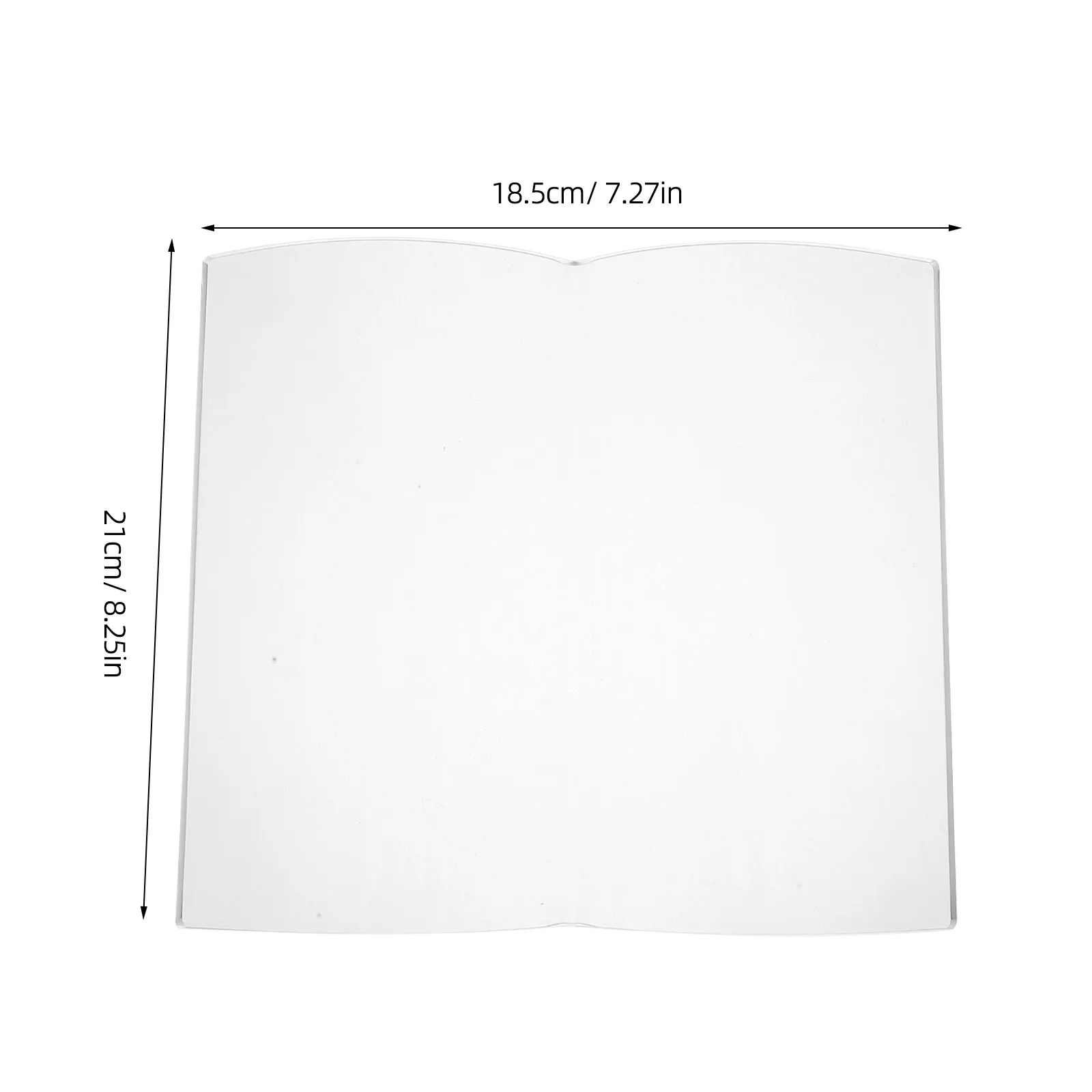 Fan Shaped Clear Acrylic Paperweight Lightweight Portable Book Holder Reading Page Weight for Home Library Office Desk