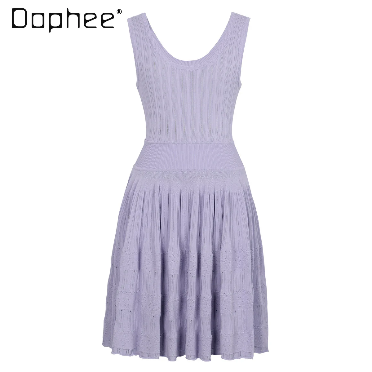 

Новинка лета 2025, тонкое платье-бретелька без рукавов + короткий вязаный кардиган, комплект из двух предметов, элегантный светский наряд во французском стиле