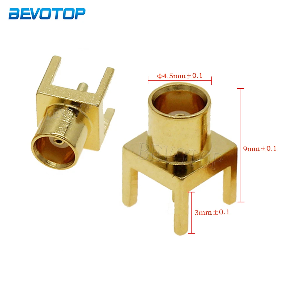 5Pcs/Lot MCX Female Jack Center Solder Thru Hole PCB Mount Connector with Solder Post 50 Ohm RF Coaxial Connector