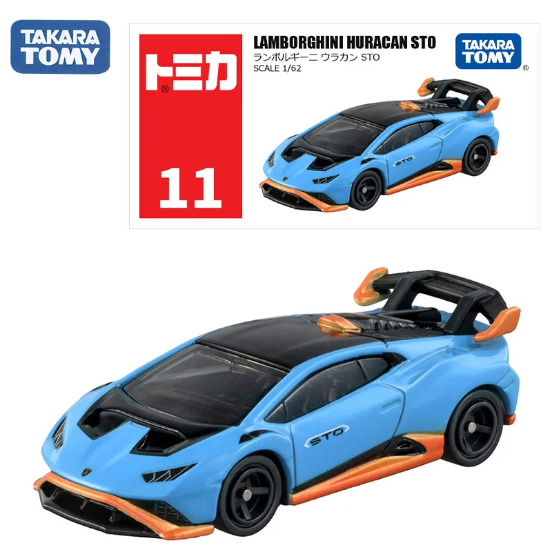 TAKARA TOMY LAMBORGHINI HURACAN STO Trendy Figures Cartoon Model Children's Toys Animation Peripheral Desktop Ornaments Present