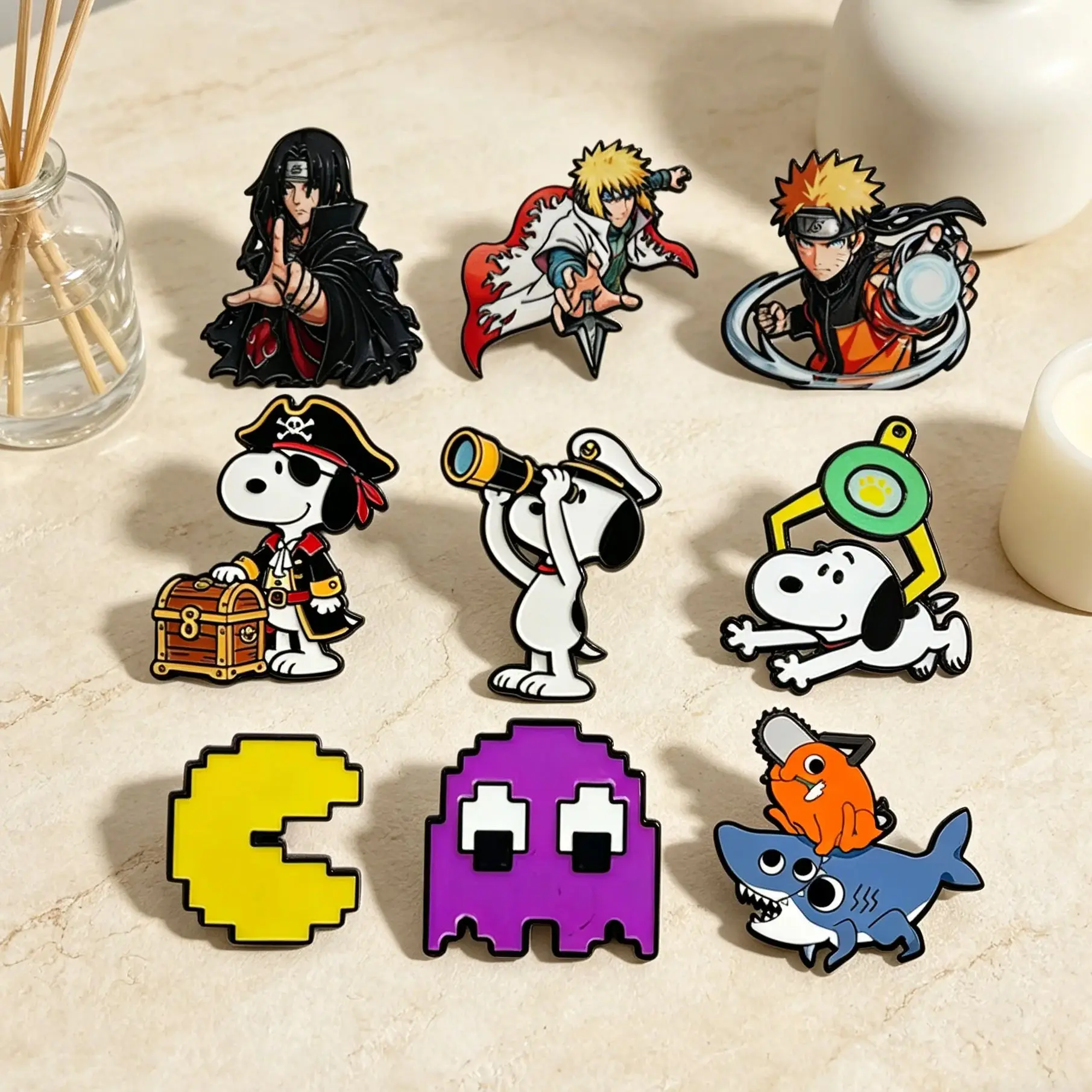 

Wholesale Anime Custom Brooches Enamel Pins Cartoon PCS Lapel Badges Animal Funny Jewelry Gifts for Kids Friends