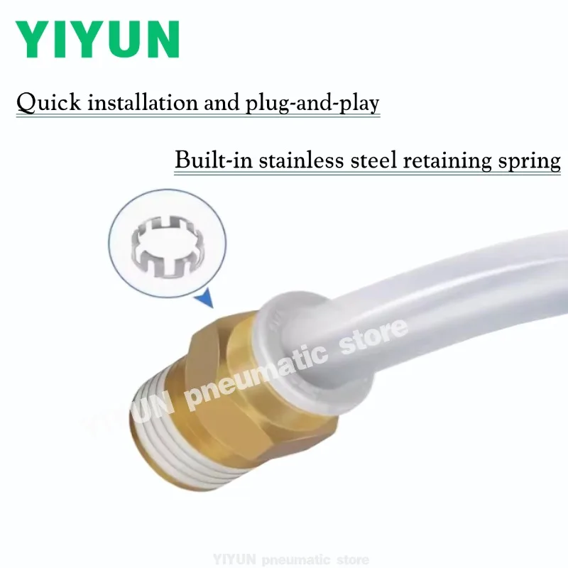 KQ2H10-01AS KQ2H10-02AS KQ2H10-03AS KQ2H10-04AS External Stud Joint KQ2H Series One-touch Fittings
