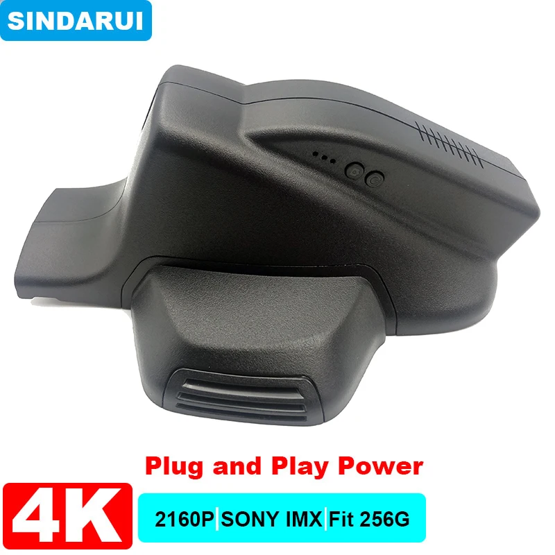 4K 2160P Plug and Play Easy Installation Car DVR Wifi Dashcam Video Recorder Dual Lens For JEEP Compass 200T 2019 2020 2021