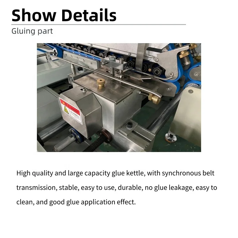 CQT-1100 Electric Automatic 4/6 Corner Folder Gluer Machine High-Speed 350m/min Water Soluble Cold Glue Wood Case for Print