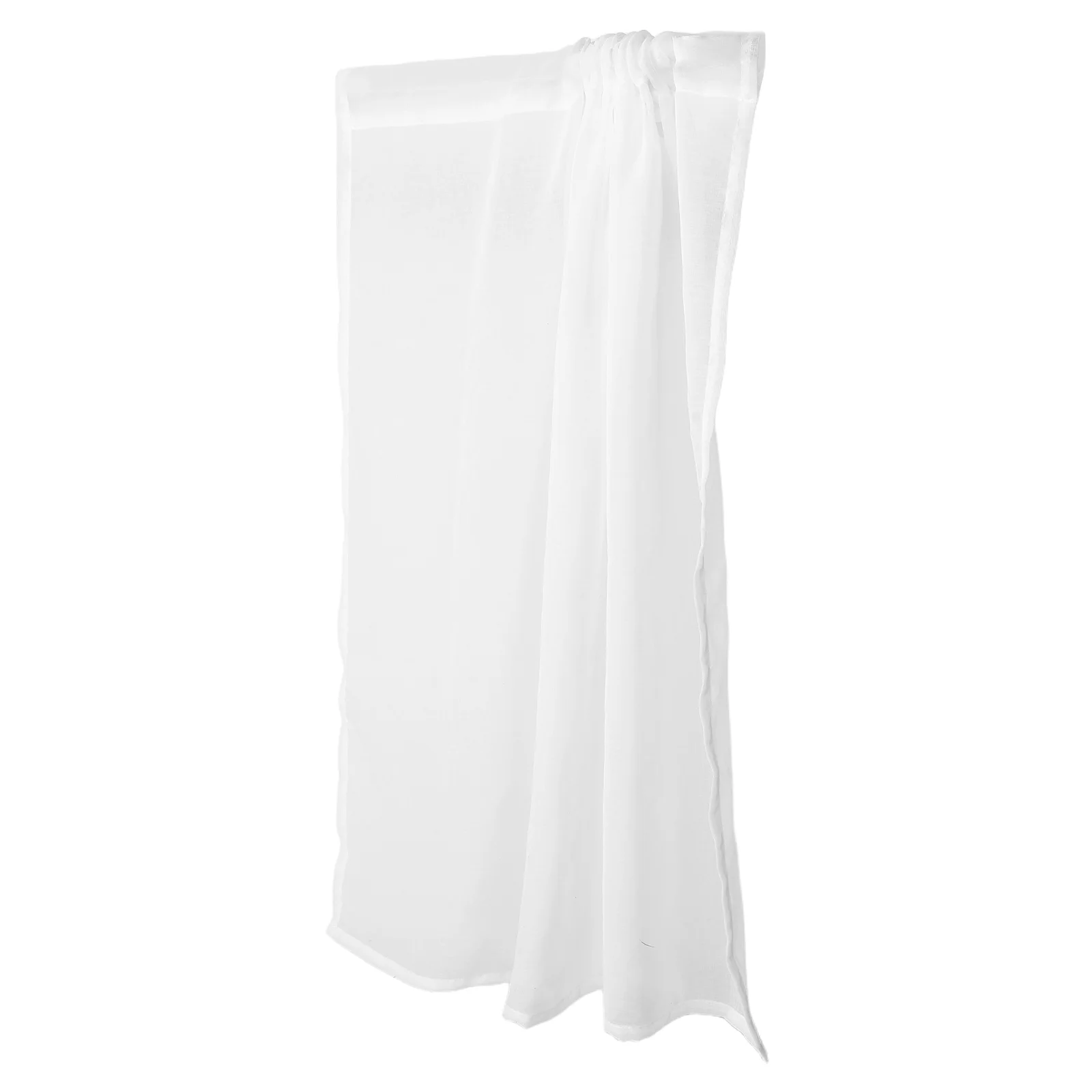 

1PC Gauze Curtains Short Polyester Window Drape Finished Privacy Kitchen Bathroom 100x150cm Light Filtering Easy