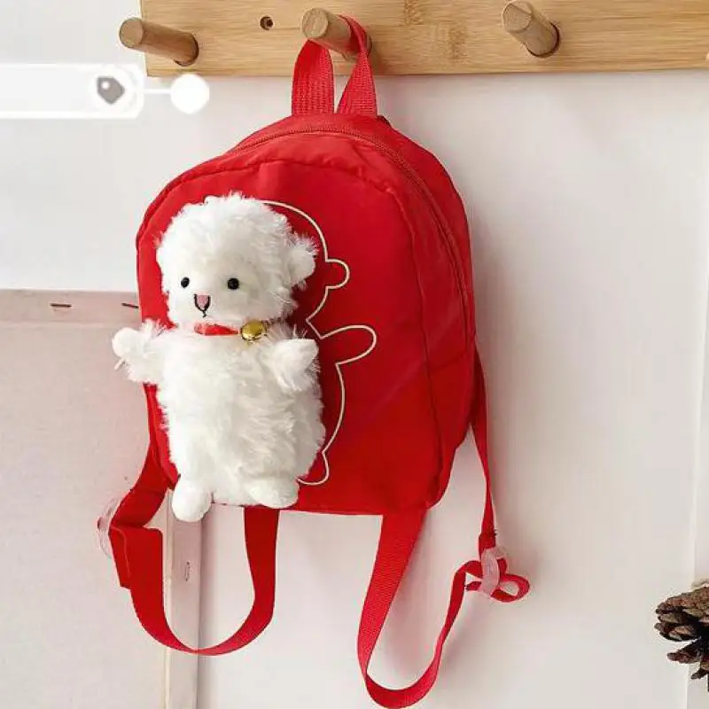 Mochila Escolar para niños y niñas, morral pequeño de cordero bonito, estilo Escolar