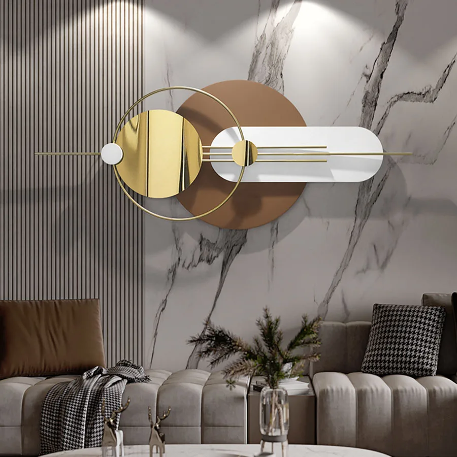 

Художественный дизайн, Настенный декор для гостиной, роскошный, в скандинавском стиле, металлические уникальные товары, Золотой Декор для дома