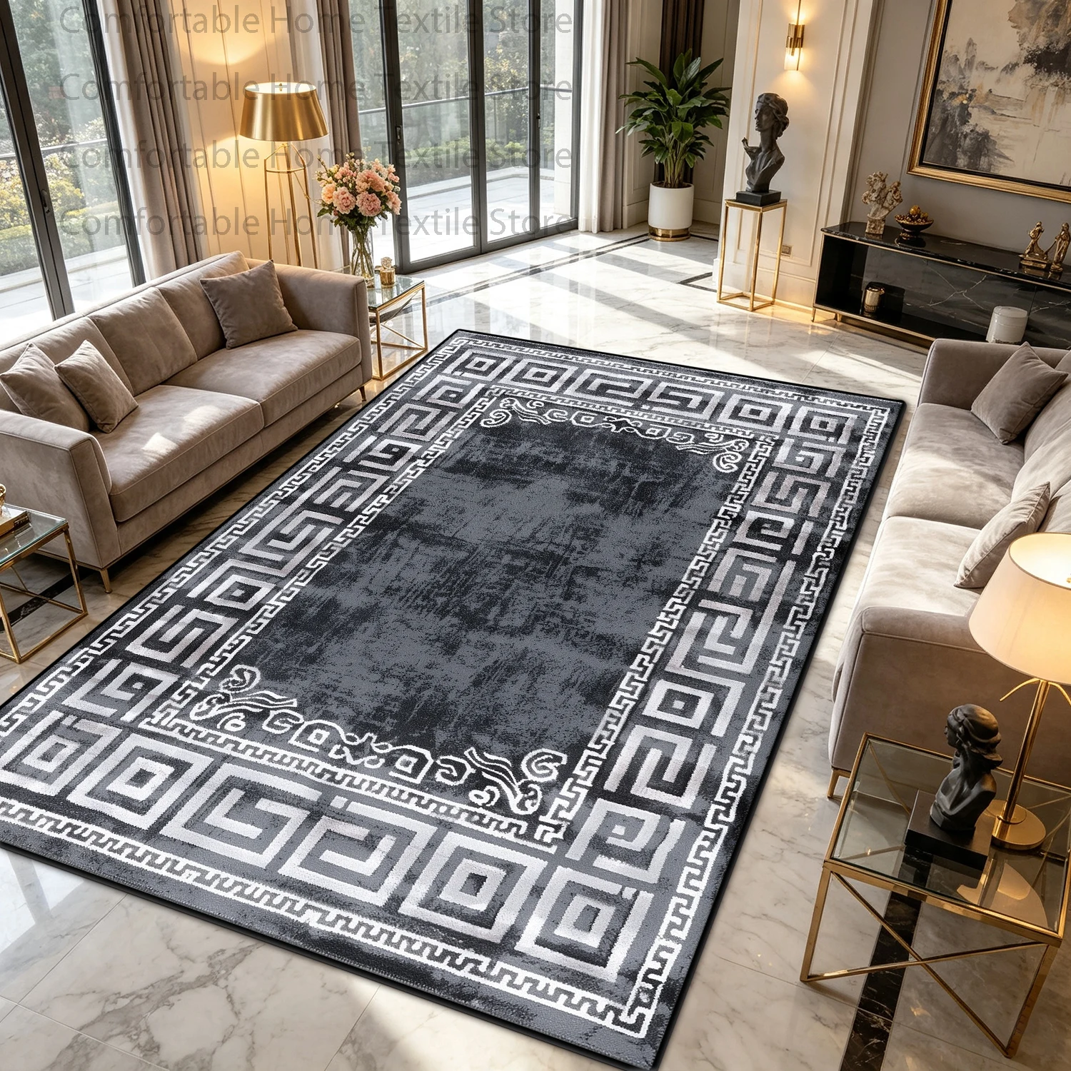 Tapis de salon rétro à motif g - Home Decor Lighting Wholesale avis et prix