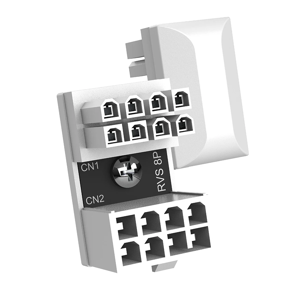 Adattatore di alimentazione da 180 gradi a 8 pin Accessori per computer desktop Adattatore a forma di U da 8 pin femmina a 8 pin maschio per scheda grafica