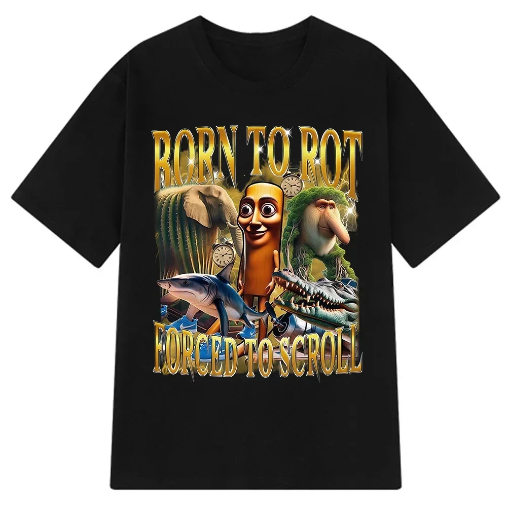 Tung Tung Tung Sahur Meme T Shirt Tralalero Tralala Bombardiro Crocodilo Funny T-shirt Men Women Polyester Short Sleeve Tshirt image 2