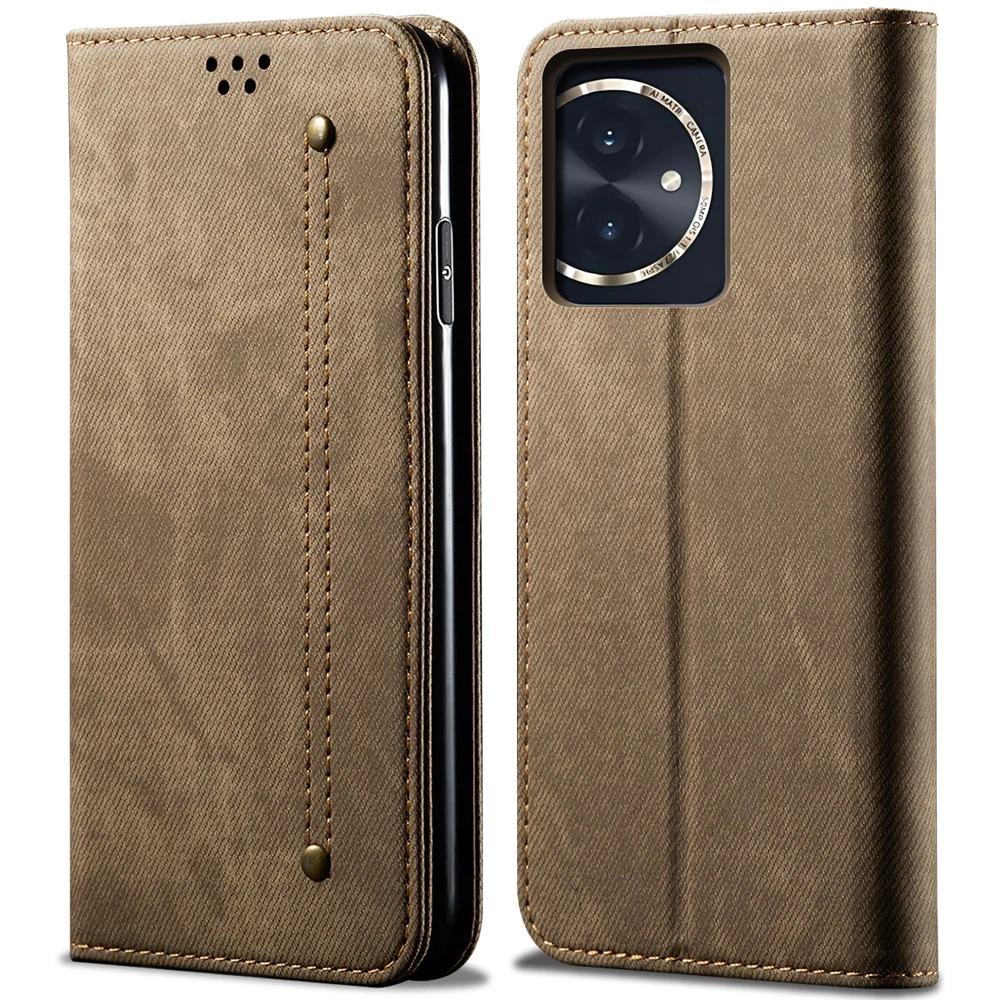 Jeans Texture Denim Pattern Wallet Flip Phone Case For Honor 200 100 90 80 Honor100 Honor90 Honor80 Pro Book Coque Cases