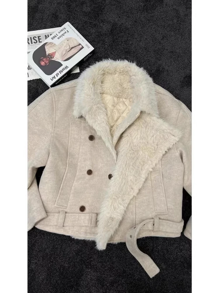 Мужская шерстяная хлопковая куртка из натуральной кожи с мехом Аосфера, ощущение зимы, теплая тонкая подставка, подходит для эксклюзивного онлайн