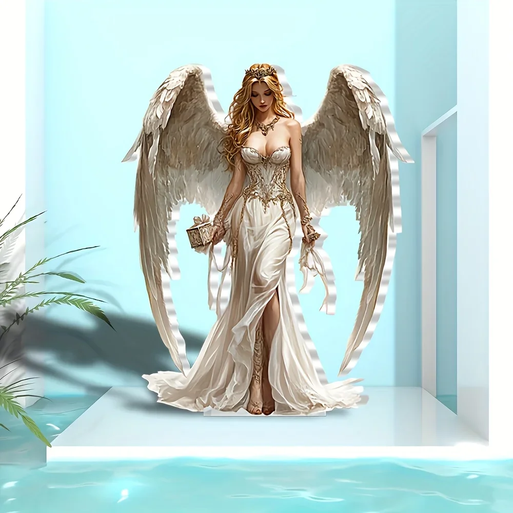 2D Decorative Signs/Angel Acrylic Decorative Signs/Bohemian Style for Homes, Offices and Cafes