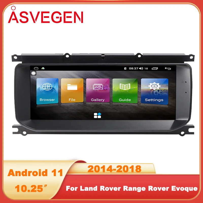 

10.25" Android 11 Car Multimedia Radio Player For Land Range Rover Evoque 2014-2018 With 128G CarPlay Auto Stereo GPS Navigation