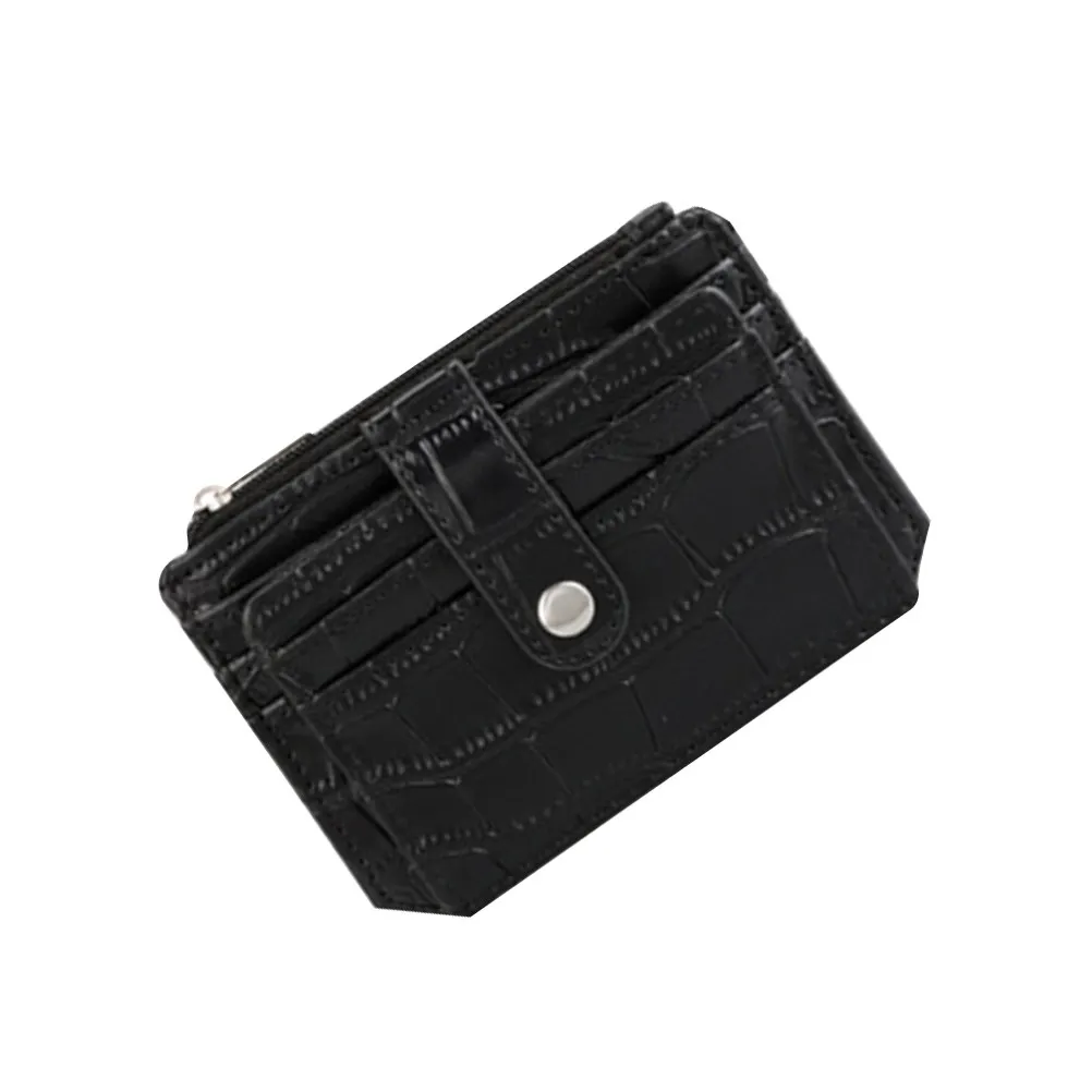 Pattern Coin Purse Vintage Short Wallet with Snap Button Closure for Cards Cash Storage Portable Holder Men Women