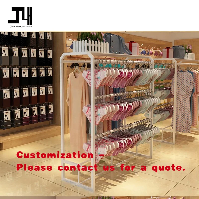 

custom.Underwear Display Shop Design Metal Lingerie Display Stand Shopping Mall