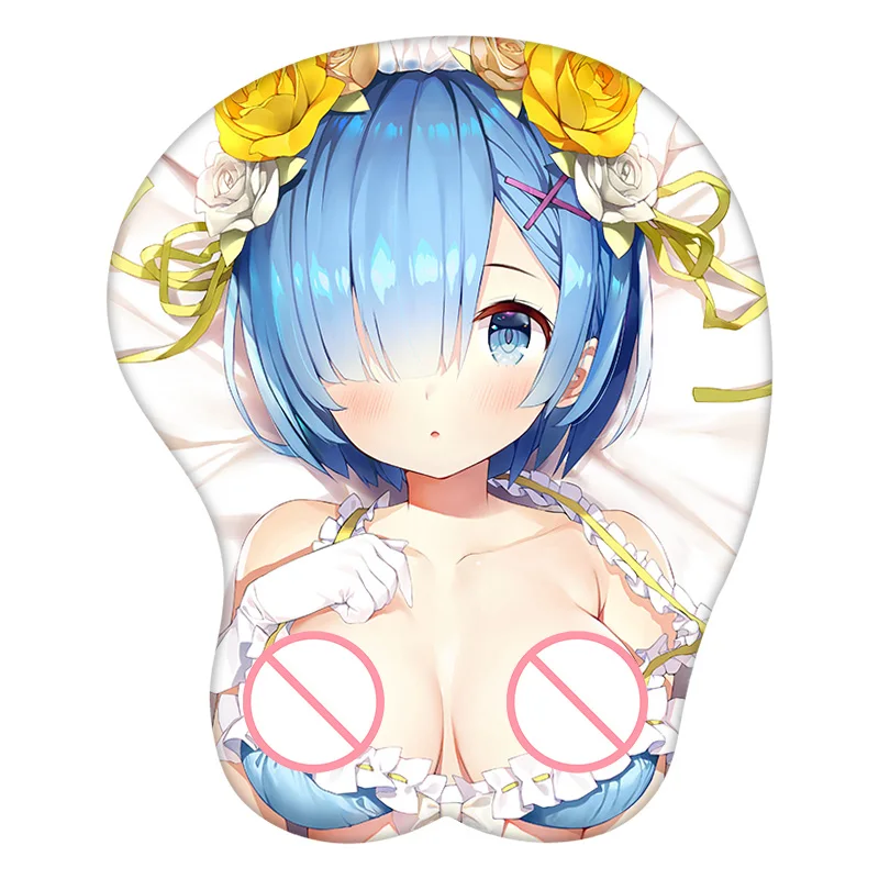 

Sexy Rem Anime 3D Mouse Pad Wrist Rest Desk MousePad Mat Gamer Accessory