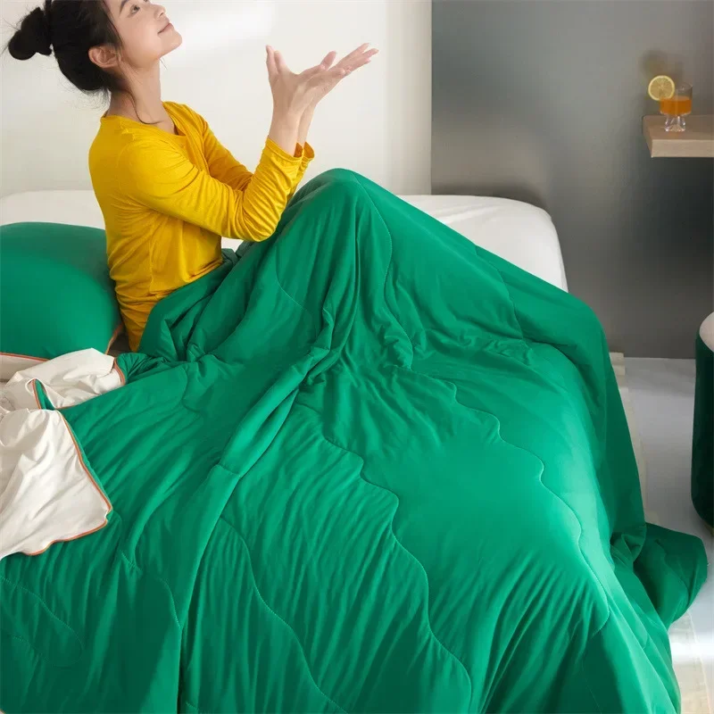 Xia Liang Quilt Class A Maternal and Infant Grade Nylon Plus Spandex Cool Quilt 20% Soybean Washed Air Conditioner Quilt