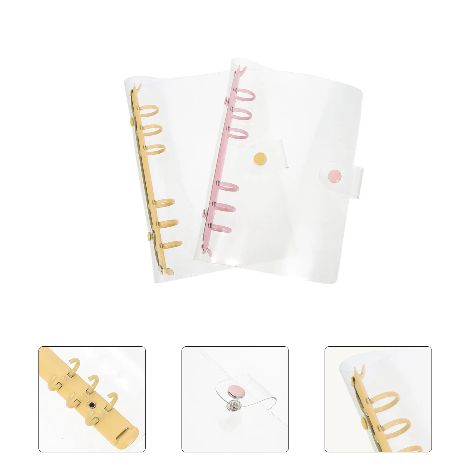 2 pezzi raccoglitore per notebook conchiglia accattivante copertina flessibile accessori per ufficio scuola raccoglitori carini a 6 anelli per estetica scolastica