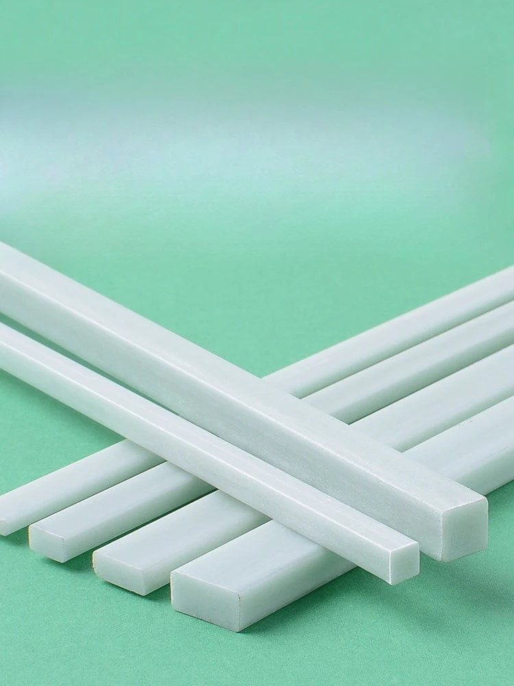 Length 500mm White Fiberglass Square/Flat/Fixed Bar Width 2-30mm Glass Reinforced Plastic Bar Bracing Strip