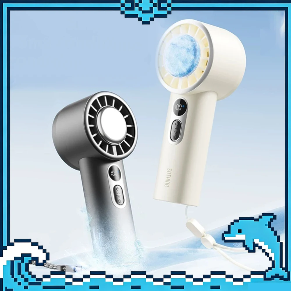 

SOTHING Engine Ice Handheld Small Fan Ice Magnetic Refrigeration Handheld Fan 10 Hours Of Strong Battery Life Light Weight Gifts