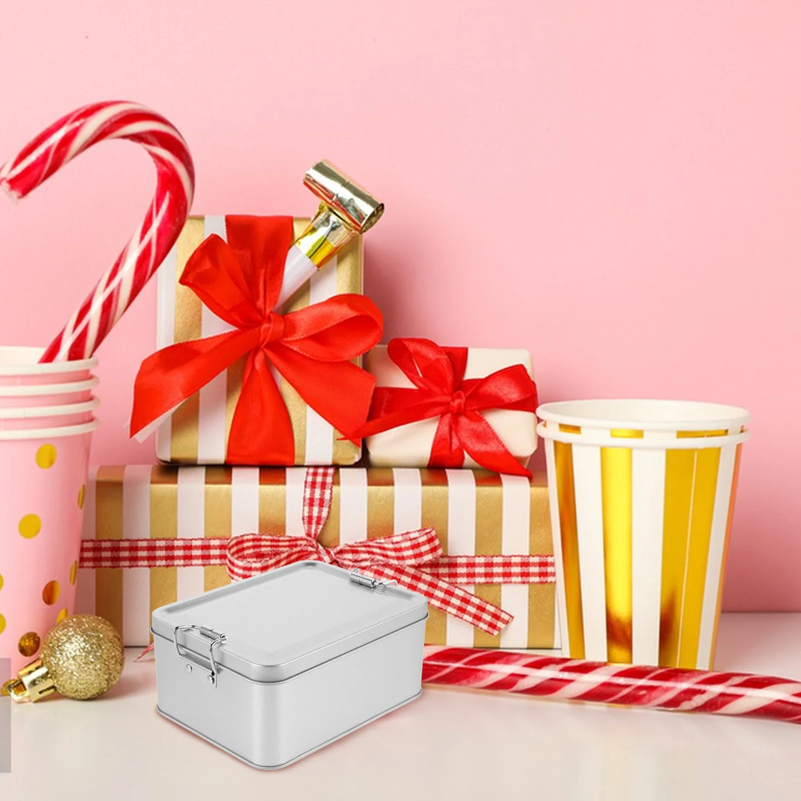 

Metal Storage Box With Lid Tin Container For Tea Snacks Cookies Candy Organizer Food Jarsmall Tin Boxboxes For Cookies