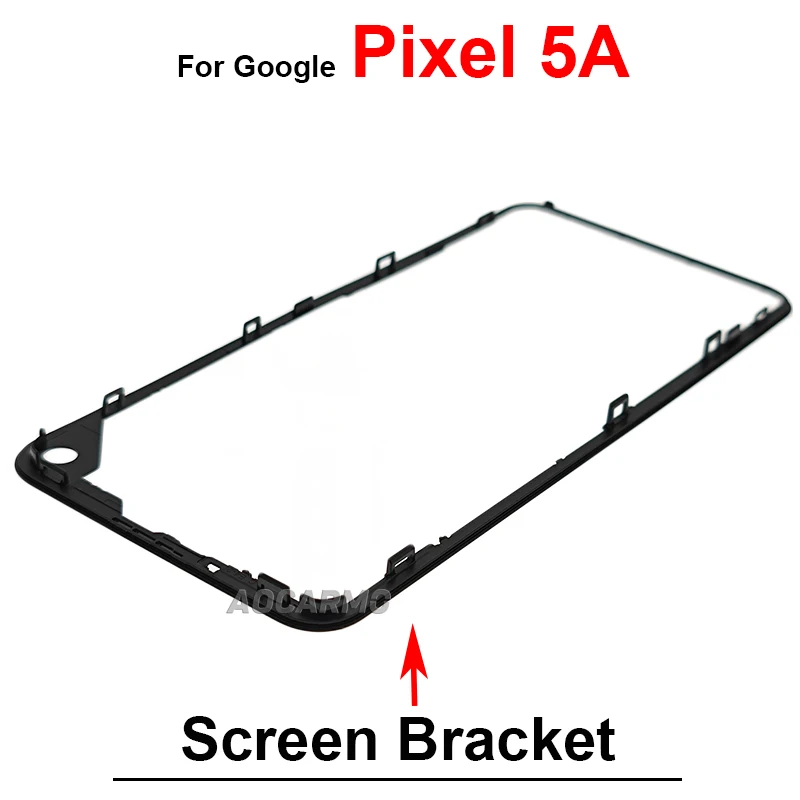 For Google Pixel 3 4 XL 3xl 4XL 5 5A 6 Pro Front Screen Stand Middle Bezel Frame LCD Display Bracket Plastic Hoder Replacement