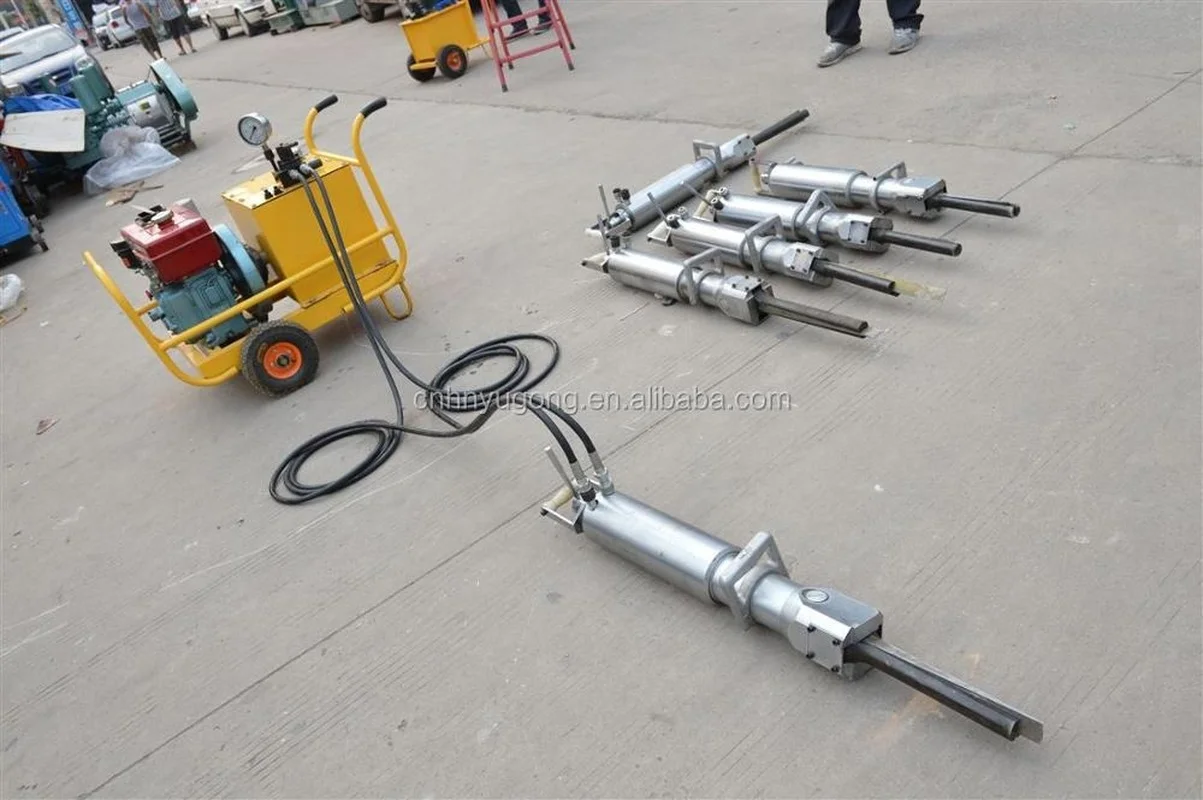 Séparateur de roche hydraulique à piston/Machine de séparation de pierre