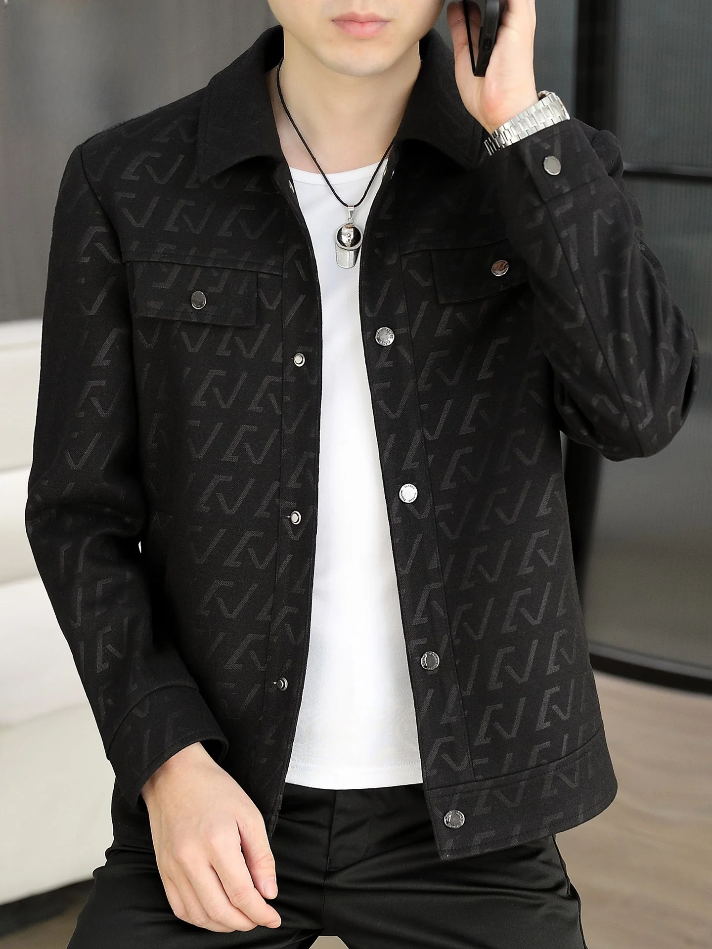 

Мужская повседневная рабочая одежда Pierre Cardin Jaet, новинка 202, весенне-осеннее длинное пальто из полиэстера высокого класса для мужчин