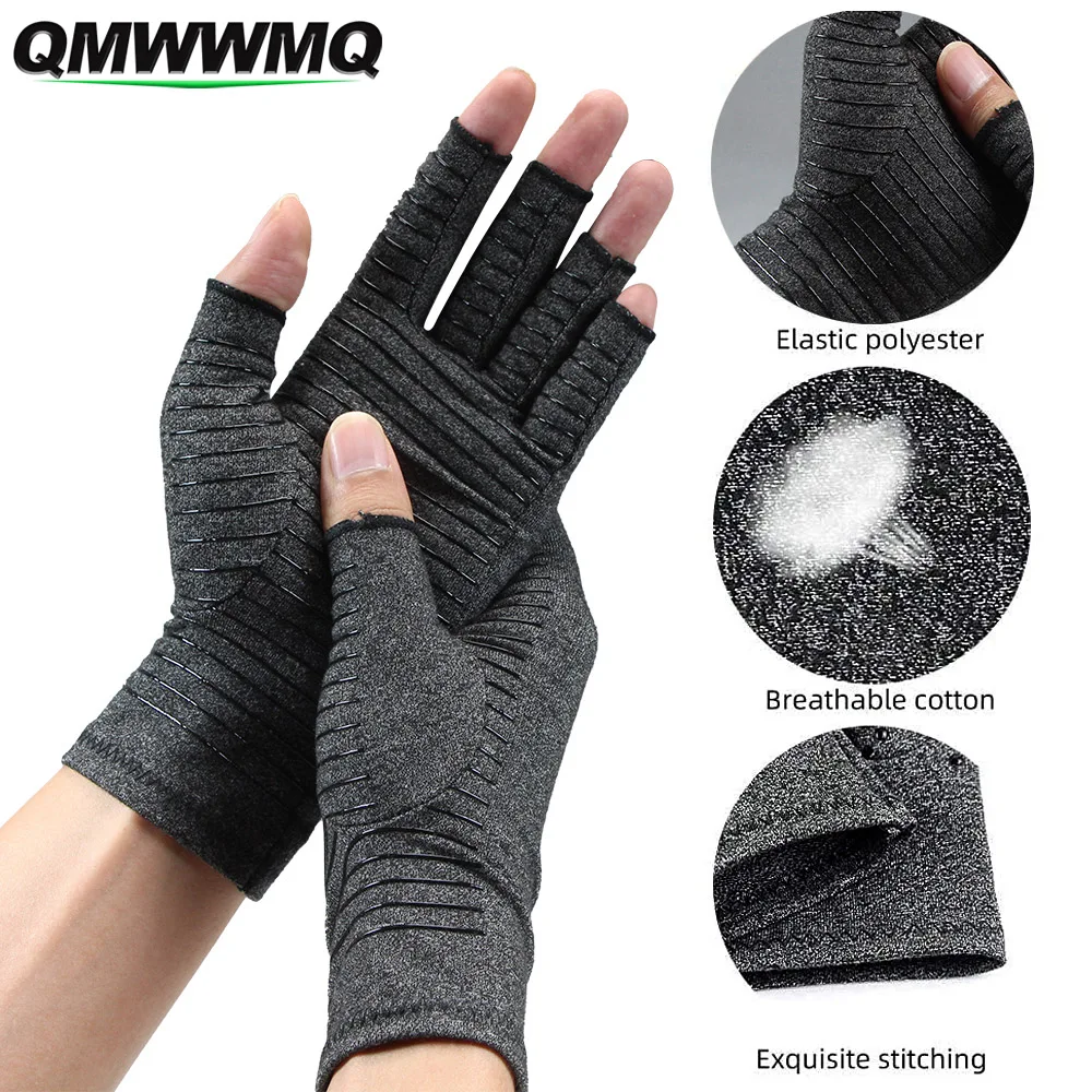 1 Pair Arthritis Compression Gloves for Women and Men-Arthritis Gloves for Women for Pain,Hand Swelling, Rheumatoid, Tendonitis