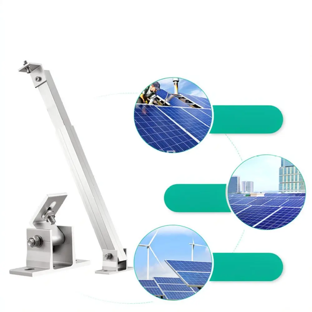 Adjustable Solar Tilt Mounting Bracket Aluminum Alloy For Xianghengyuan Photovoltaic Panels Roof Ground Installation Base