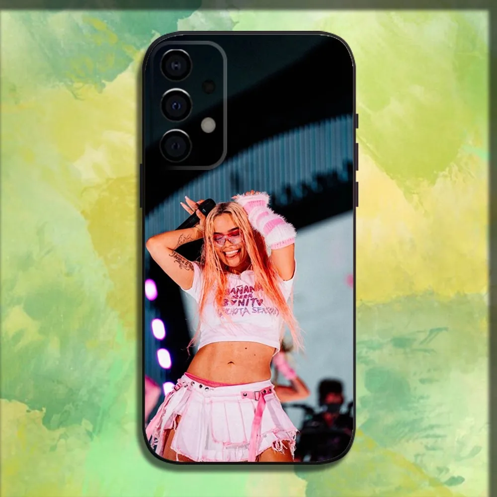 Singer K-Karol g Phone Case For Samsung Galaxy A13,A21s,A22,A31,A32,A52,A53,A71,A80,A91 Soft Black Cover