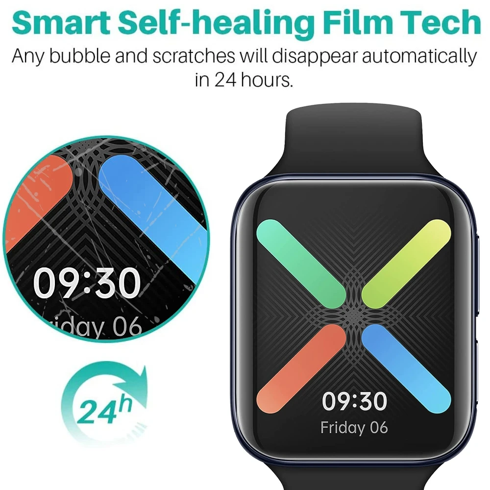 For OPPO Watch 46mm Soft Hydrogel Film Watch Screen Protector