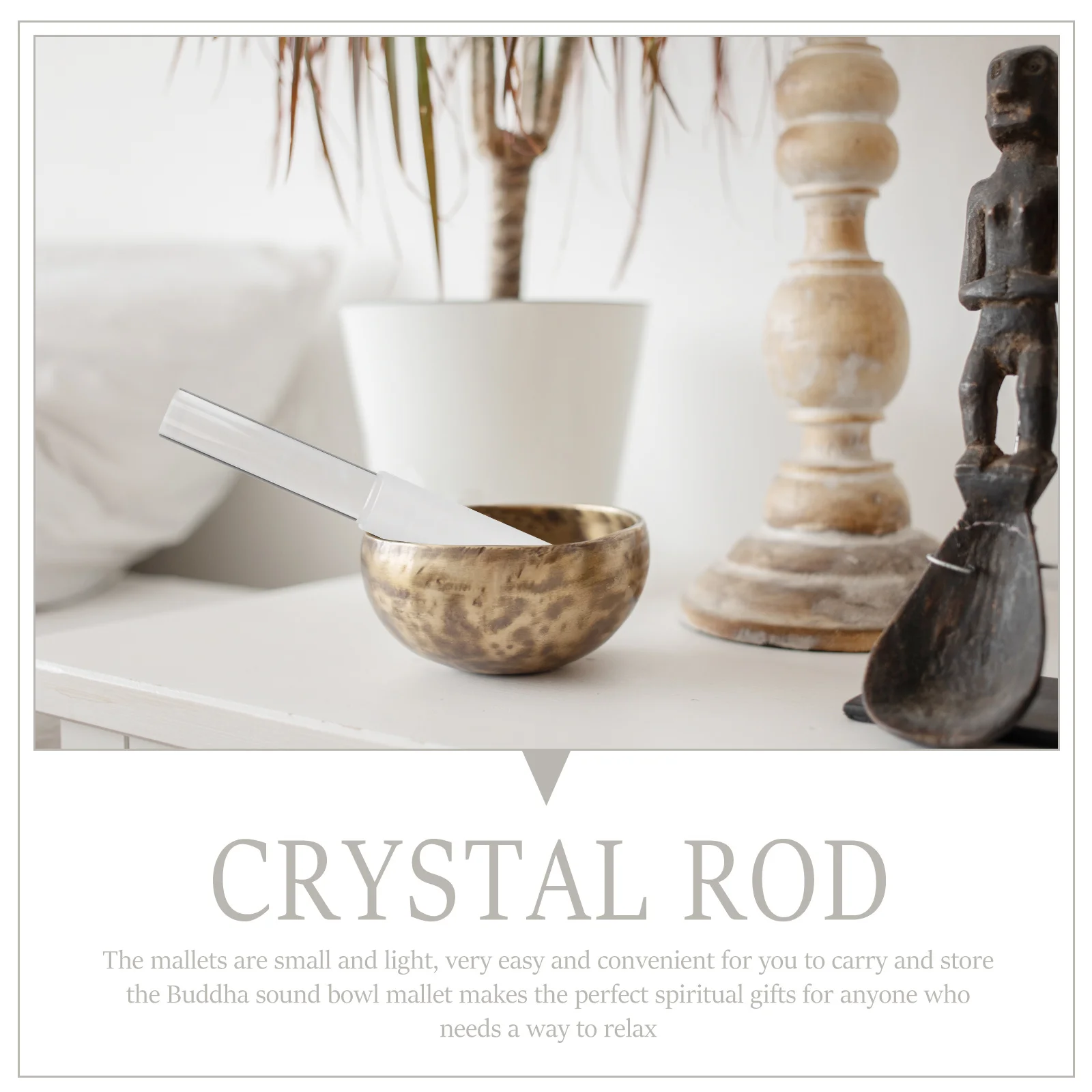 

Acrylic Singing Bowl Mallet Stick Buddha Sound Bowl Striker for Meditation Sound Acrylic Stick Knocking Rod