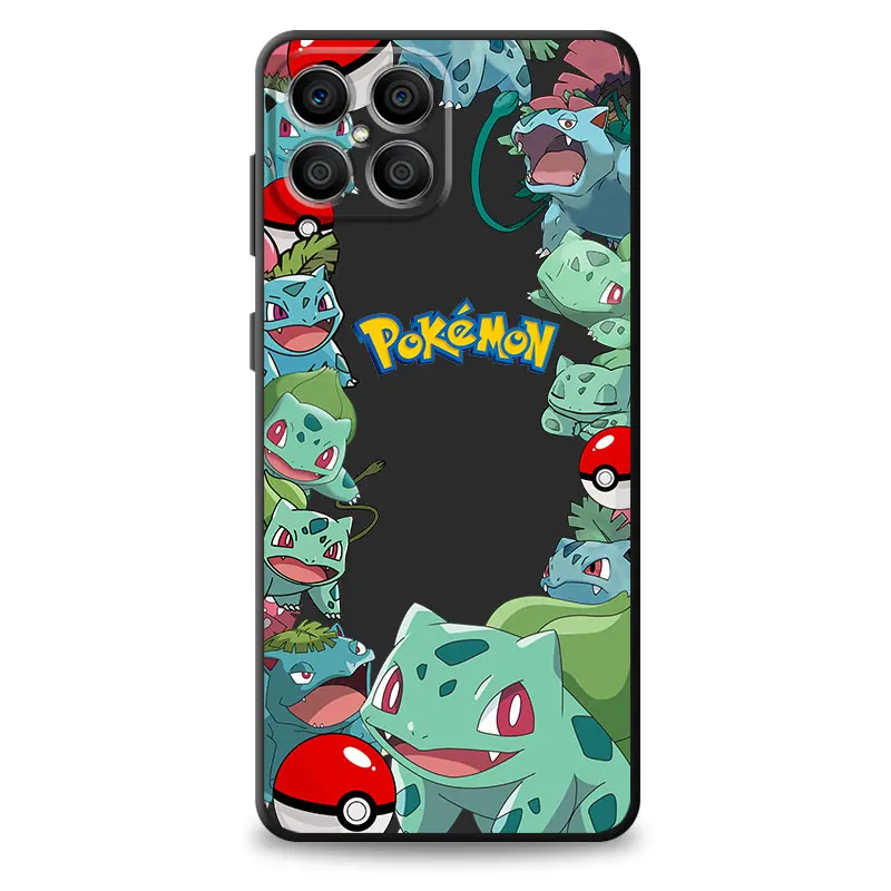 Phone Case for Honor X8 X7 X6 X6a X8a 8X 4G 5G Magic5Lite Magic5 Pro Pokemon Pikachu TPU Soft Luxury Cover